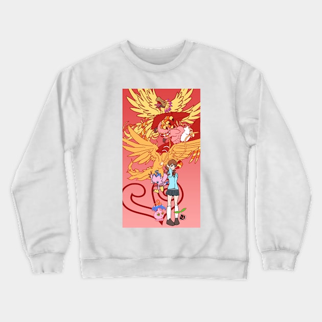 Crest of Love Crewneck Sweatshirt by Cardcaptorkatara